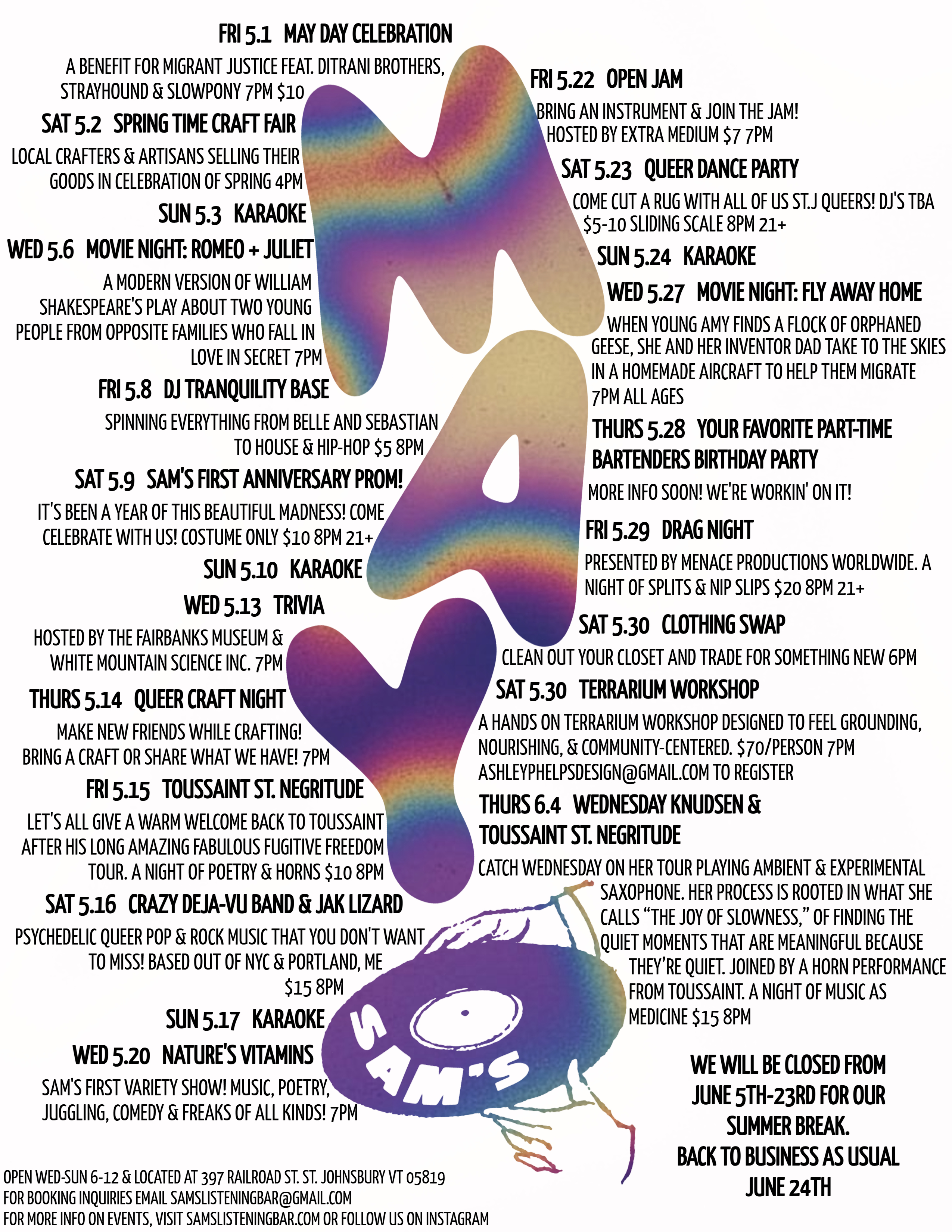 may 2026 events get ready u ready bro