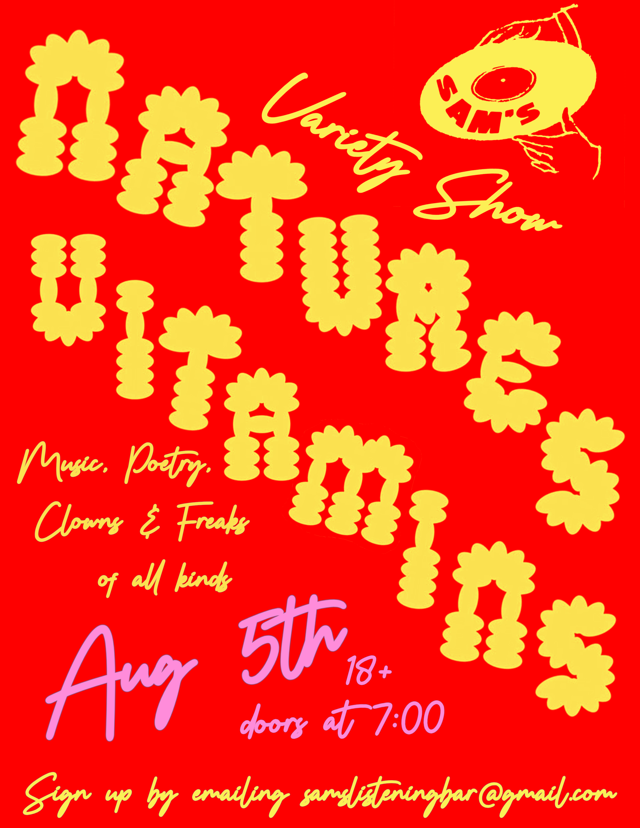 Nature's Vitamins Variety Show August 5th 7pm