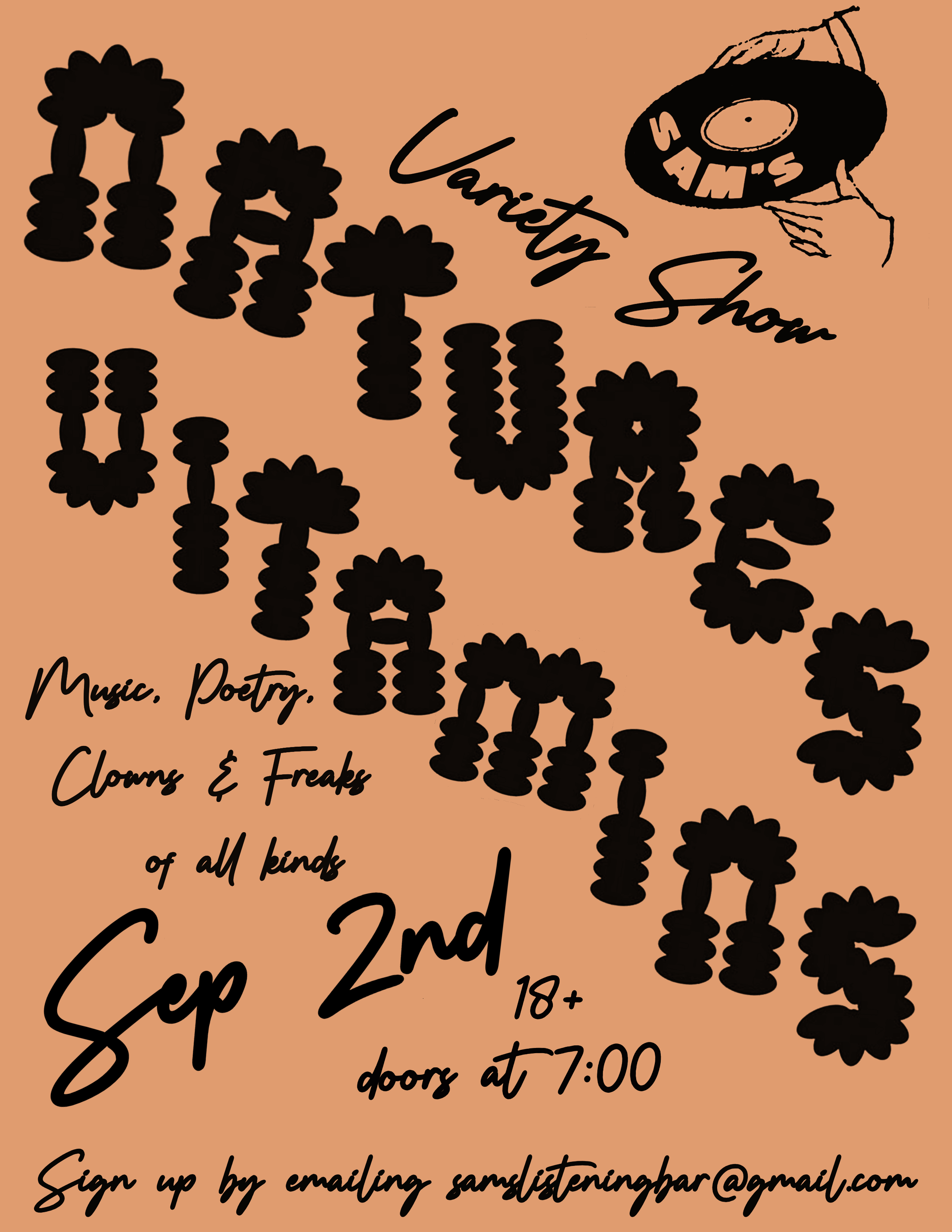 Nature's Vitamins Variety Show August 5th 7pm