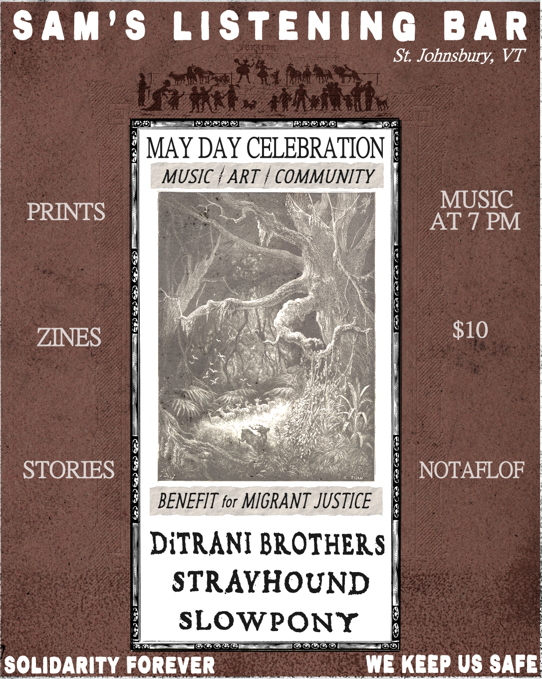 May Day Show with DiTrani Bros, Slow Pony, Strayhound May 1st 7pm $10