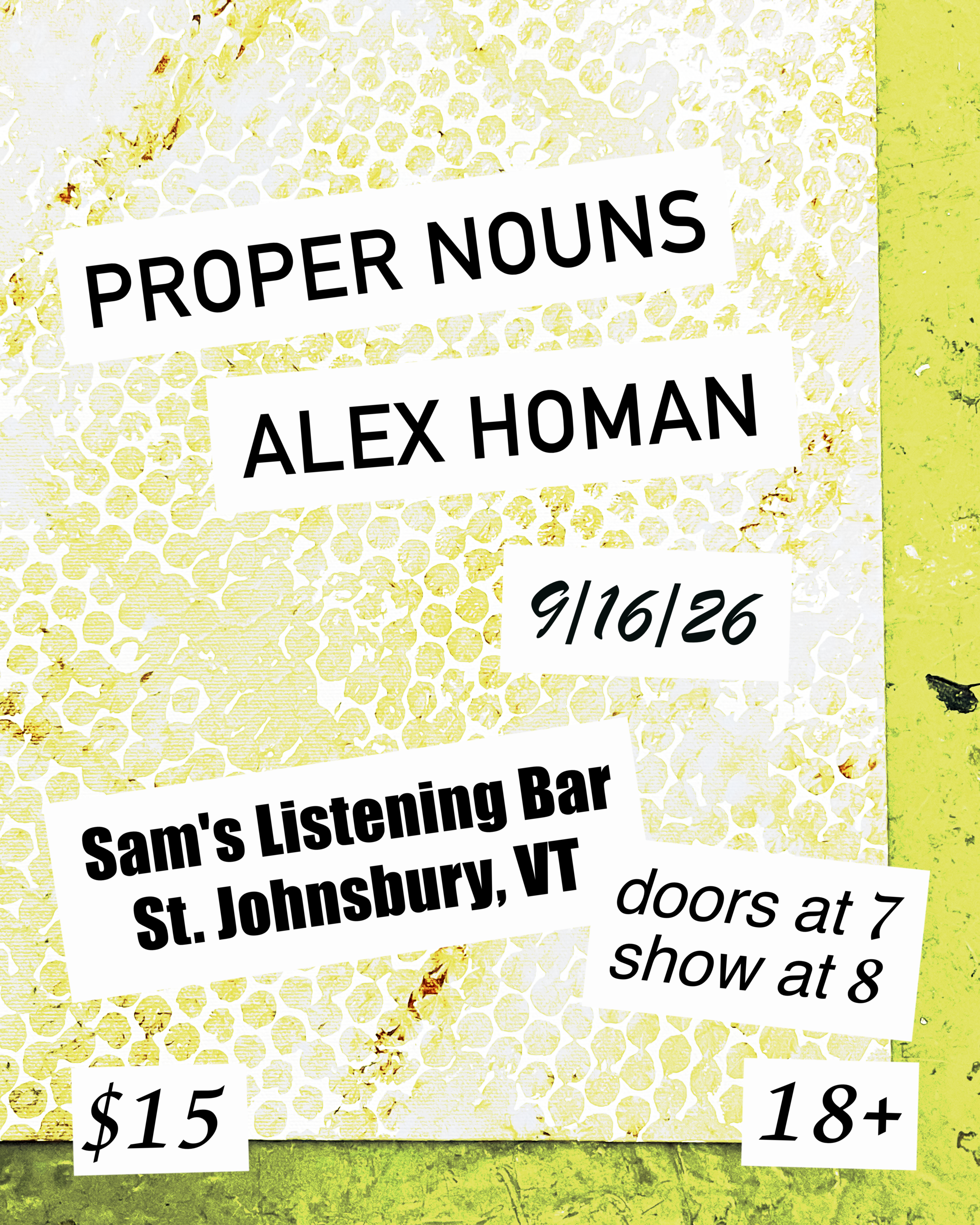 propnouns and alex homanchu